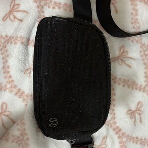 Lululemon Athletica Sparkle Black Belt Bag